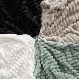 GentleSoft Black Throw Blanket for Couch - Cozy Soft Blankets for Women, Cute Small Fleece Throws for Girls, 50x60 Inches
