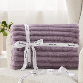 GentleSoft Light Purple Throw Blanket for Couch - Cozy Soft Blankets for Women, Cute Small Throws for Girls, Mothers Gifts Day for Mom Women Wife